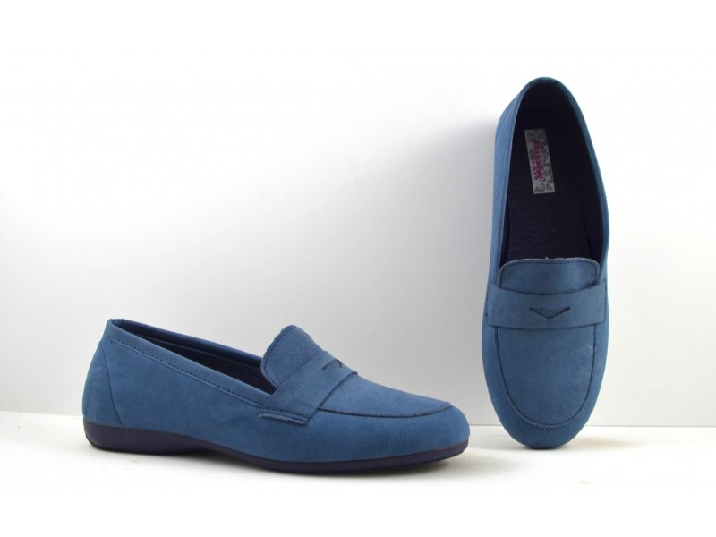 Zapatillas de casa de verano mujer azules 15033 - ATENAS petroleo