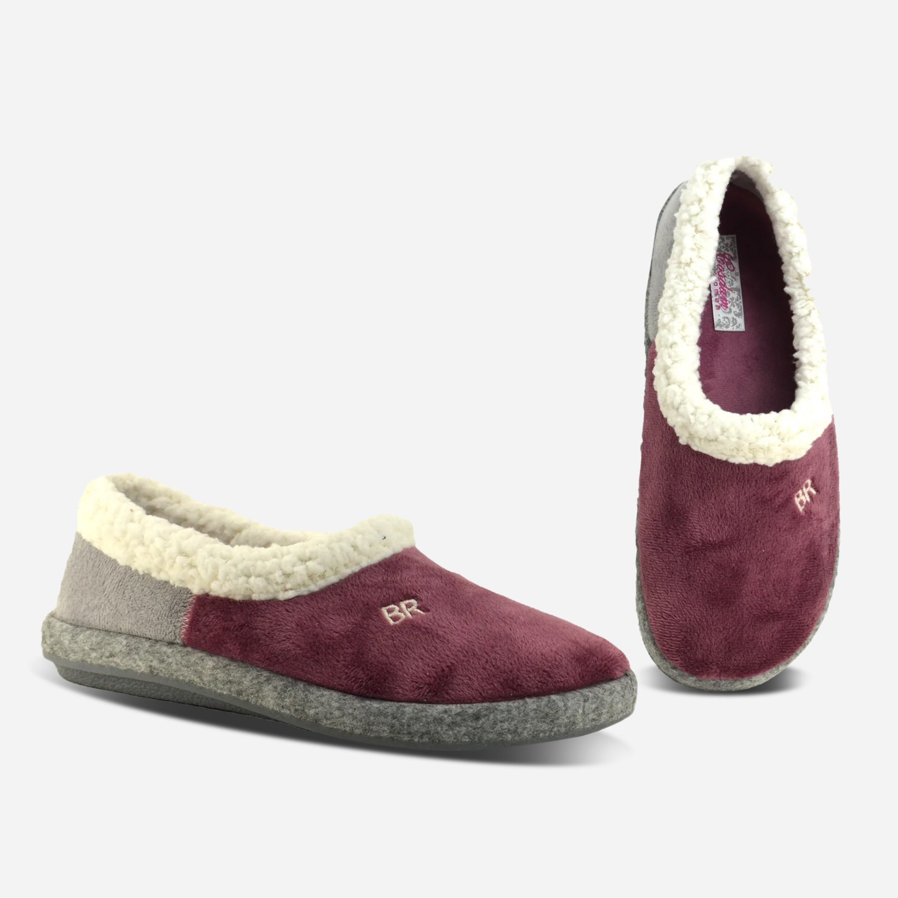 Zapatillas de casa cerradas mujer 12026 SUAPEL MALVA