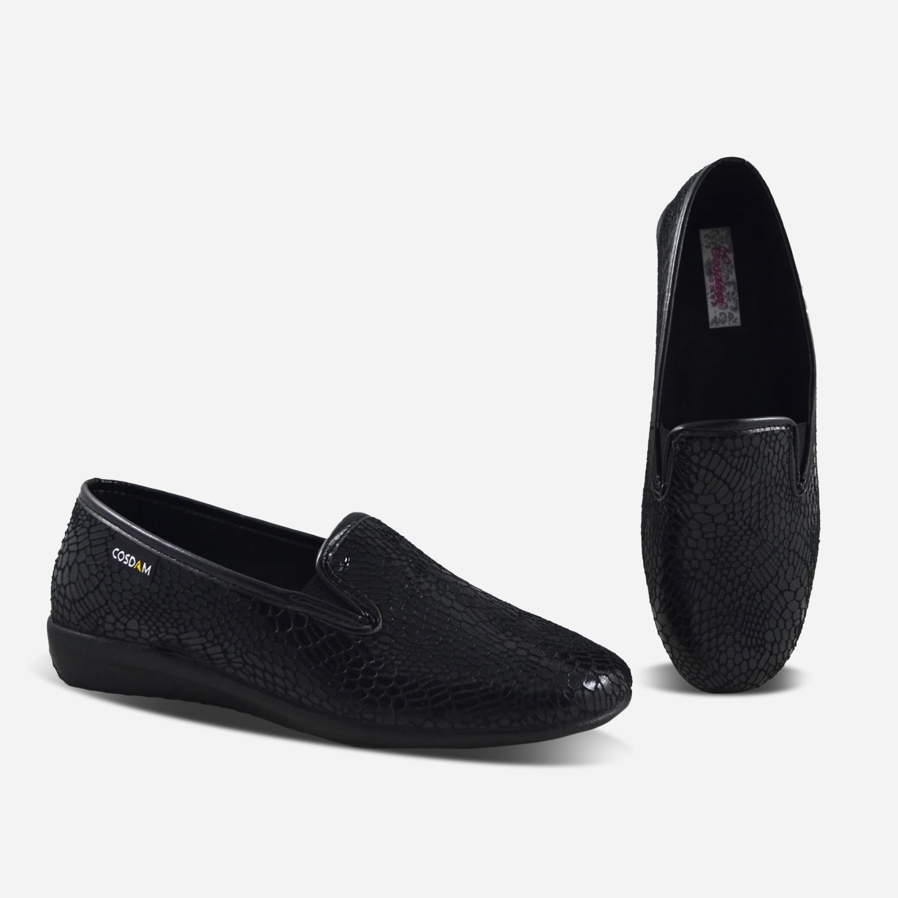 Zapatillas de mujer 0142 MILDEEN NEGRO