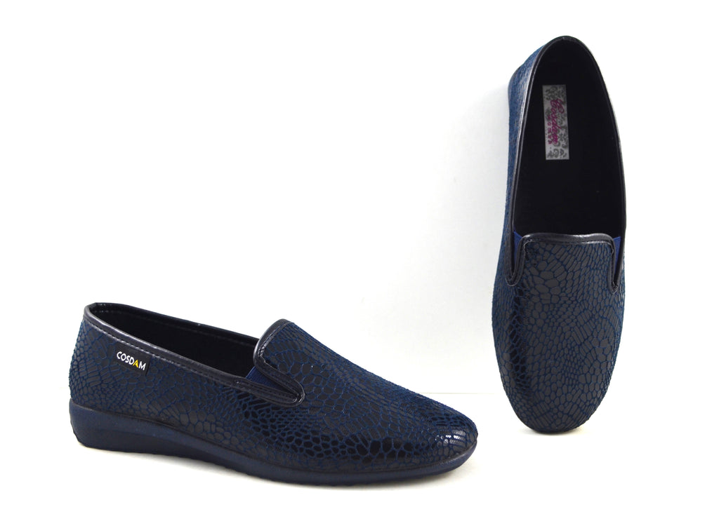 Zapatillas de mujer 0142 MILDEEN MARINO