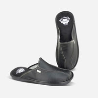 Zapatillas de casa hombre 1492 PIEL NEGRO