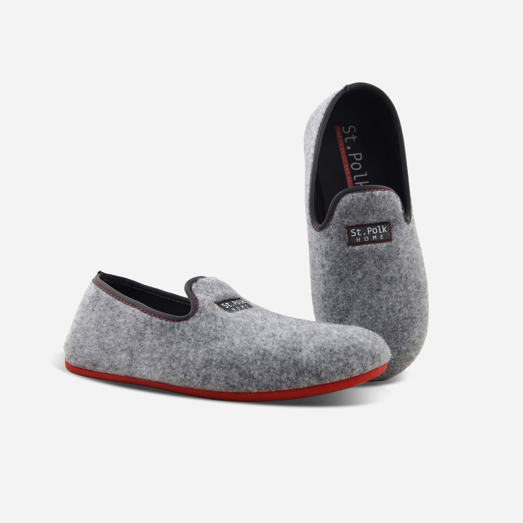 Zapatillas de casa hombre. 17695 ARYANA GRIS/ROJO