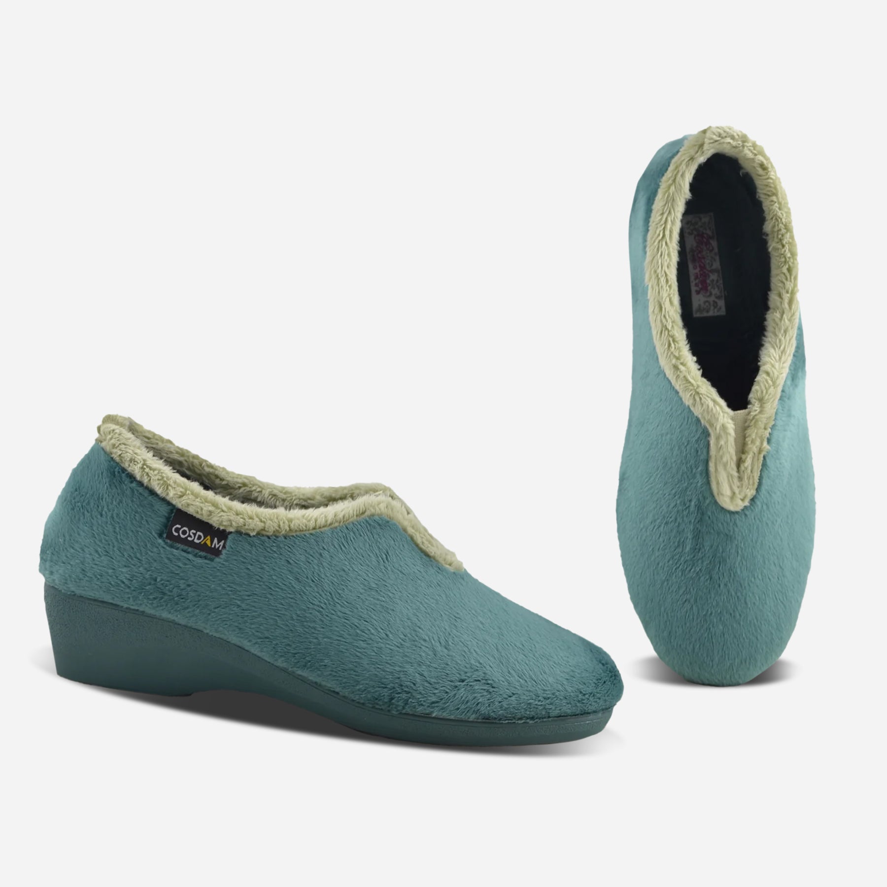 Zapatillas de casa cerradas mujer 2588 MONTBLANC VERDE