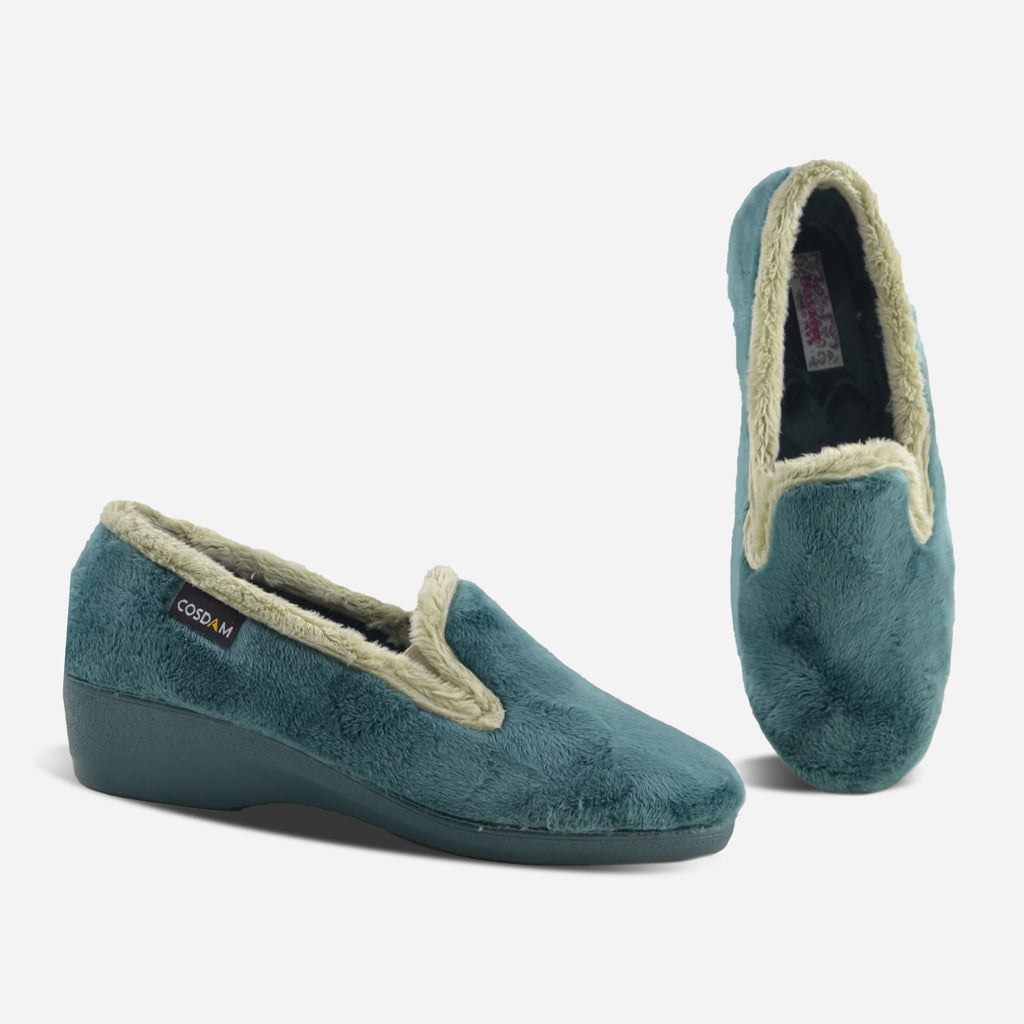 Zapatillas de casa cerradas mujer 2589 MONTBLANC VERDE