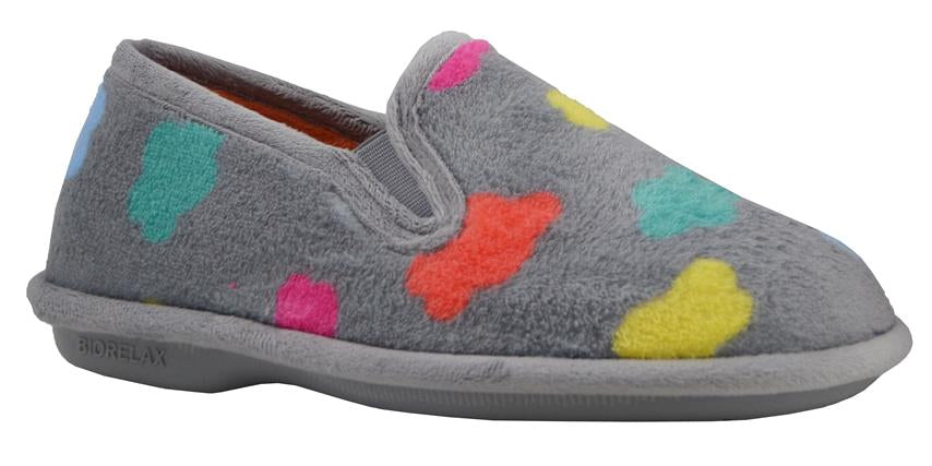 Zapatillas de casa cerradas mujer 4501 POLAR NUBES NIEBLA