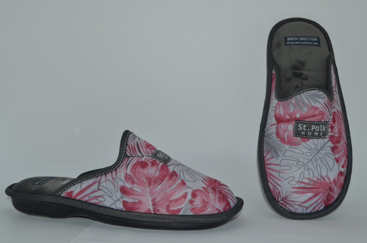Zapatillas de estar en casa para mujer 4616 INTERLOCK BURDEOS