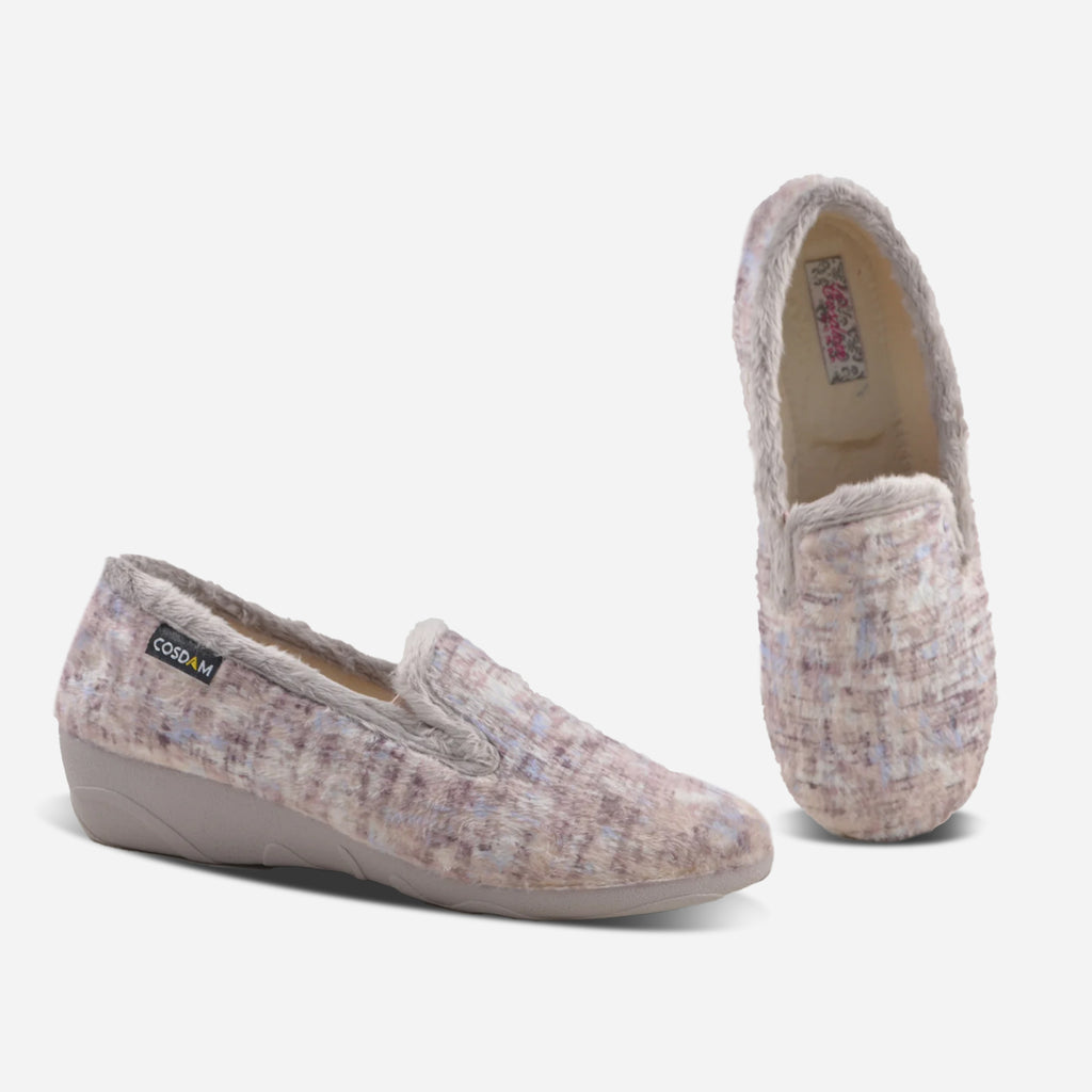Zapatillas de casa cerradas mujer 8672 IDAHO MALVA
