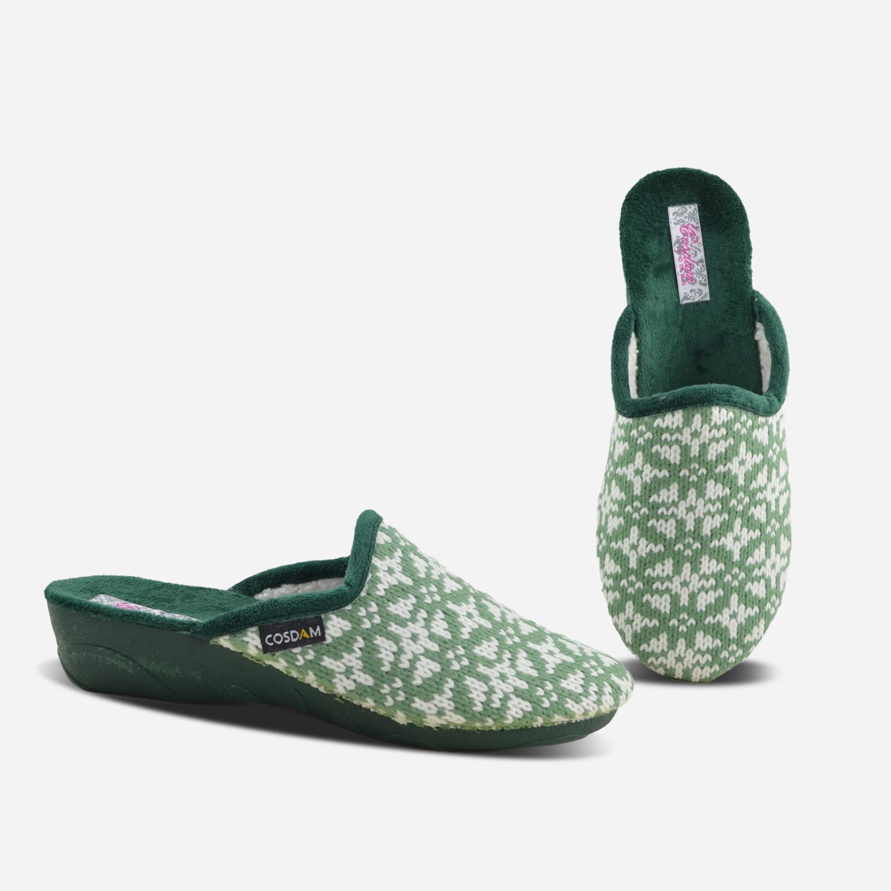 Zapatillas de casa mujer 8673 BRATISLAVA VERDE