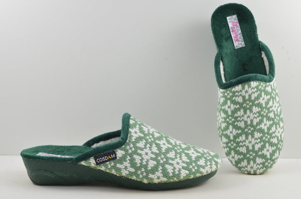 Zapatillas de casa mujer 8673 BRATISLAVA VERDE