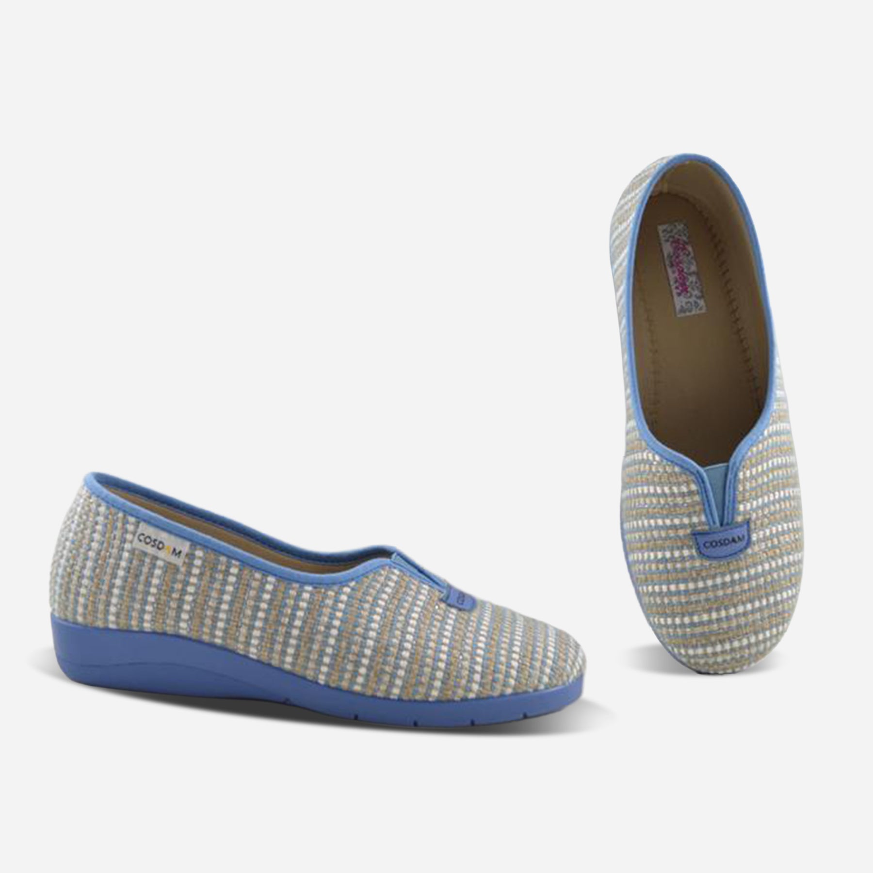 Zapatillas de casa cerradas mujer 9002 ALDORA INDIGO