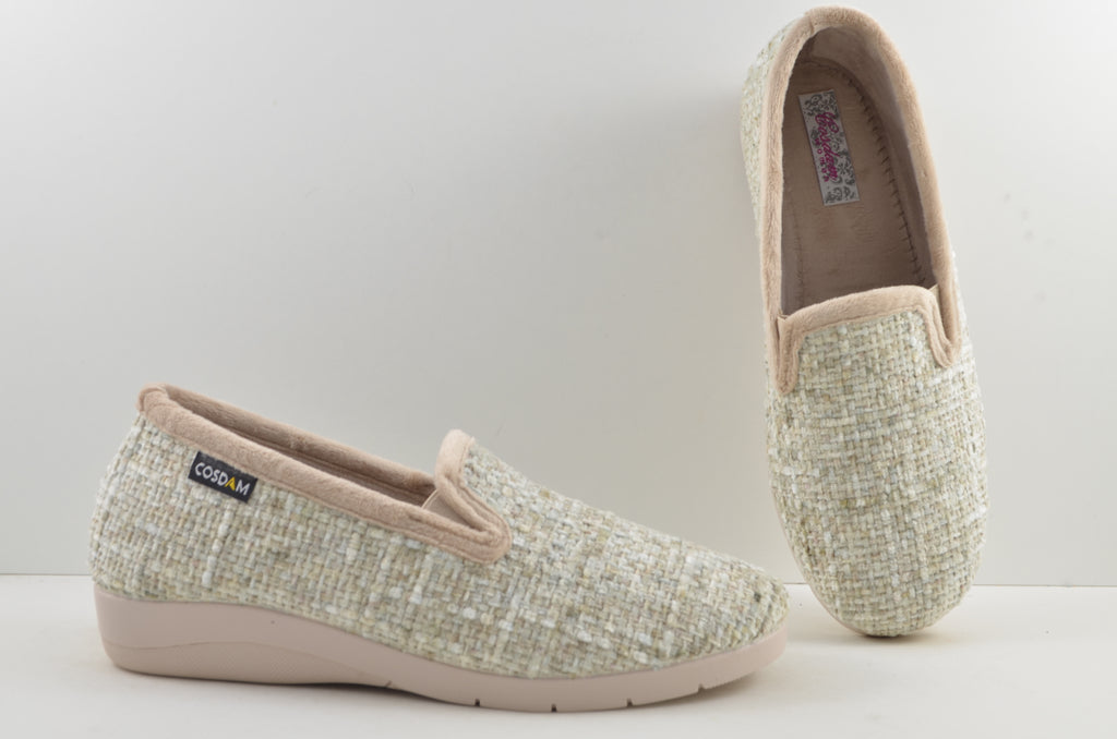 Zapatillas de casa cerradas mujer 9219 KERCLA BEIGE